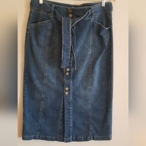 Style & Co blue denim skirt size 12P